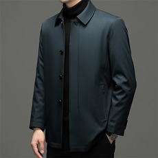 男士可脱卸内胆羽绒服冬季新款中年休闲上衣加厚保暖白鸭绒外套，男装羽绒服，电商B212（原钱塘6029）