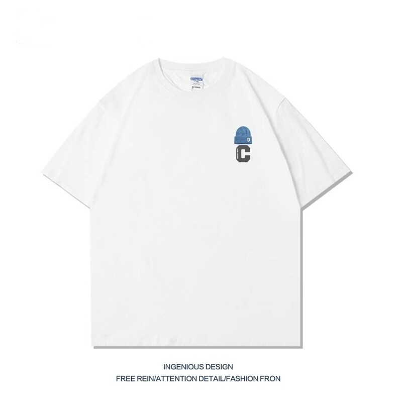 重磅纯棉短袖t恤男夏新款美式潮宽松印花圆领半袖体恤衫GA274P31，男装T恤，星座1013-5