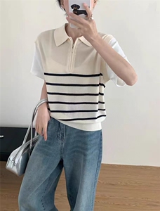 高档夏季新款t恤女短袖圆领宽松休闲正肩穿搭简约洋气小众ins图片