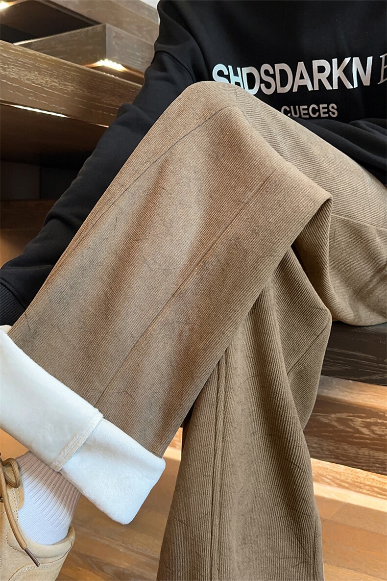 冬季加绒保暖休闲裤扎染美式卫裤直筒裤子男女5D2119-TP3268,男装休闲裤,电商A102