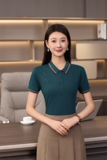 冰离子双条翻领男女同款舒适简约百搭修身T恤，男装T恤，衫都服饰