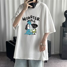 DX17074-P20纯棉短袖t恤男大码半袖打底衫宽松体恤衫港风，男装T恤，电商A040