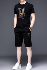 中老年运动套装男夏季三件套爸爸装夏装运动服时尚休闲商务男装，男装休闲套装，电商B212（原钱塘6029）