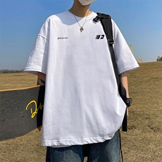 抖音得物二开现货220克夏装重磅美式高街宽松短袖t恤MT188，男装T恤，电商A486-1