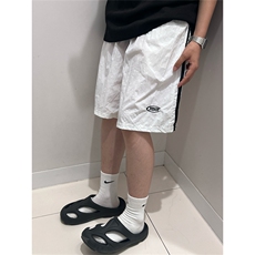 夏季简约百搭条纹拼接撞色休闲五分裤速干时尚运动短裤GK066-p30，男装牛仔裤，星座1008