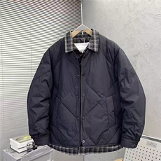 秋冬潮牌假两件轻薄款羽绒服男宽松休闲青年鸭绒外套Y06-P185，男装羽绒服，星座703-1