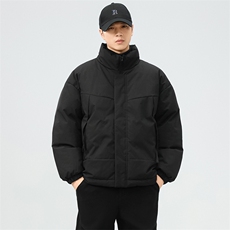 现货美式高街休闲夹克冬季立领纯色三防户外工装加厚棉服外套，男装夹克，电商A486