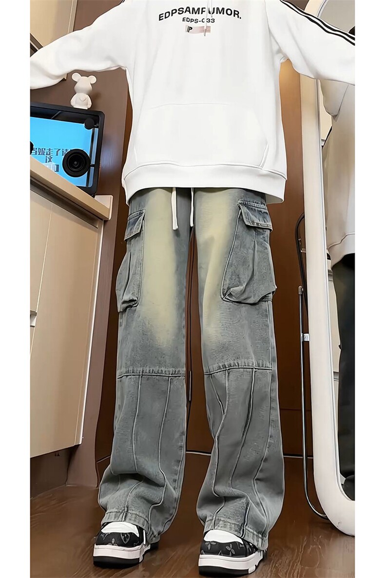 秋季数据款2025水洗美式复古工装牛仔裤男休闲裤子-A1158TP55控88,男装牛仔裤,电商B241