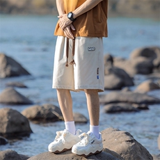 小斜纹面料重磅运动短裤男宽松直筒五分裤2302P40，男装牛仔裤，电商A309