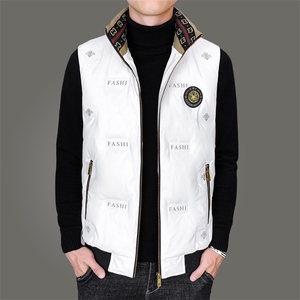 秋冬季2023新款男士羽绒服马甲坎肩背心中年商务休闲男装上衣服图片