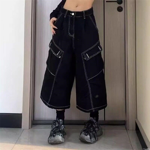 多口袋七分裤男女夏季美式潮牌vibe工装短裤宽松百搭LB30433-p57图片