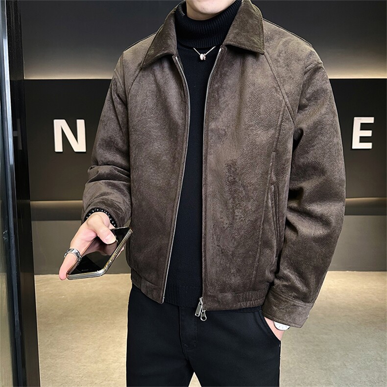 新标90绒有报告冬季男士翻领羽绒服短款夹克外套6693-P295,男装夹克,电商B328