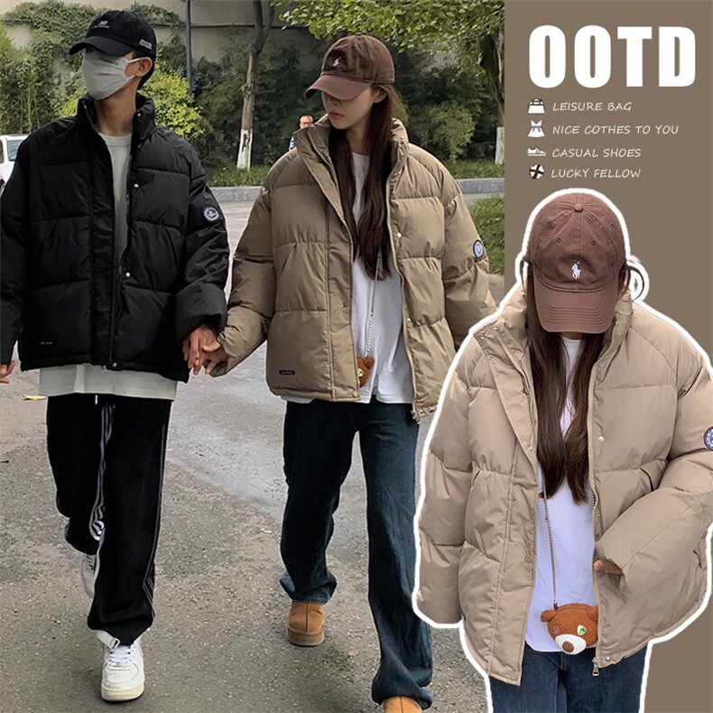 情侣款2025新款飞行冲锋衣棉服工装夹克女短款宽松棒球服C516-95图片