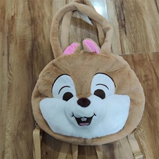 趣乐毛绒玩具包厂 两用包松鼠