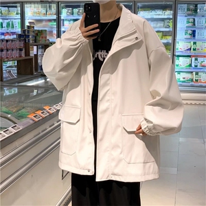 黑色pu皮衣男2025春秋季新款韩版复古bf风痞帅宽松机车夹克外套潮图片
