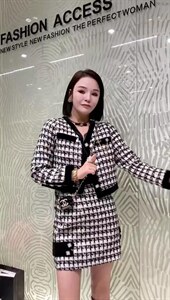 秋装套装小香,女装职业装,贻思茗