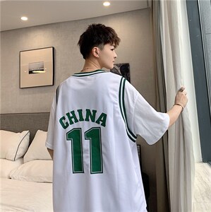 篮球服短袖短裤运动套装男夏季ins宽松球衣学生假两件tz311-p36图片