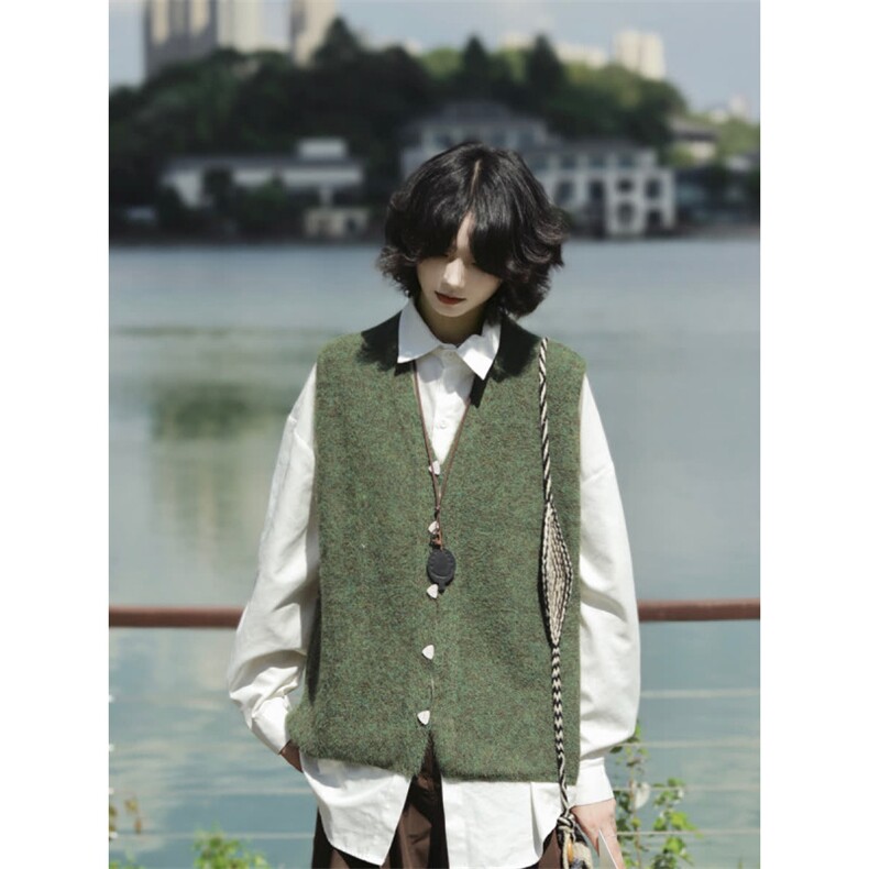 时尚文艺百莱绒毛衣新款慵懒百搭简约ins潮流气质流行日系原宿图片