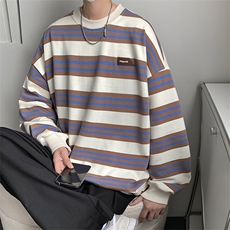 日系citiboy条纹数码印花卫衣学院风MY02385-P40，男装卫衣，星座308B-2