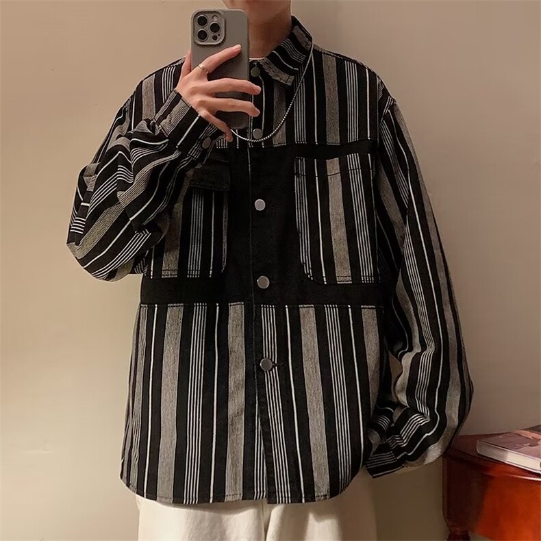 男秋季2023新款长袖夹克外套D0041P65图片