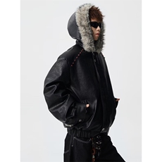 JY693-P138座山雕毛领棉服运动休闲潮牌帅气外套网图，男装棉衣，星座1501-3