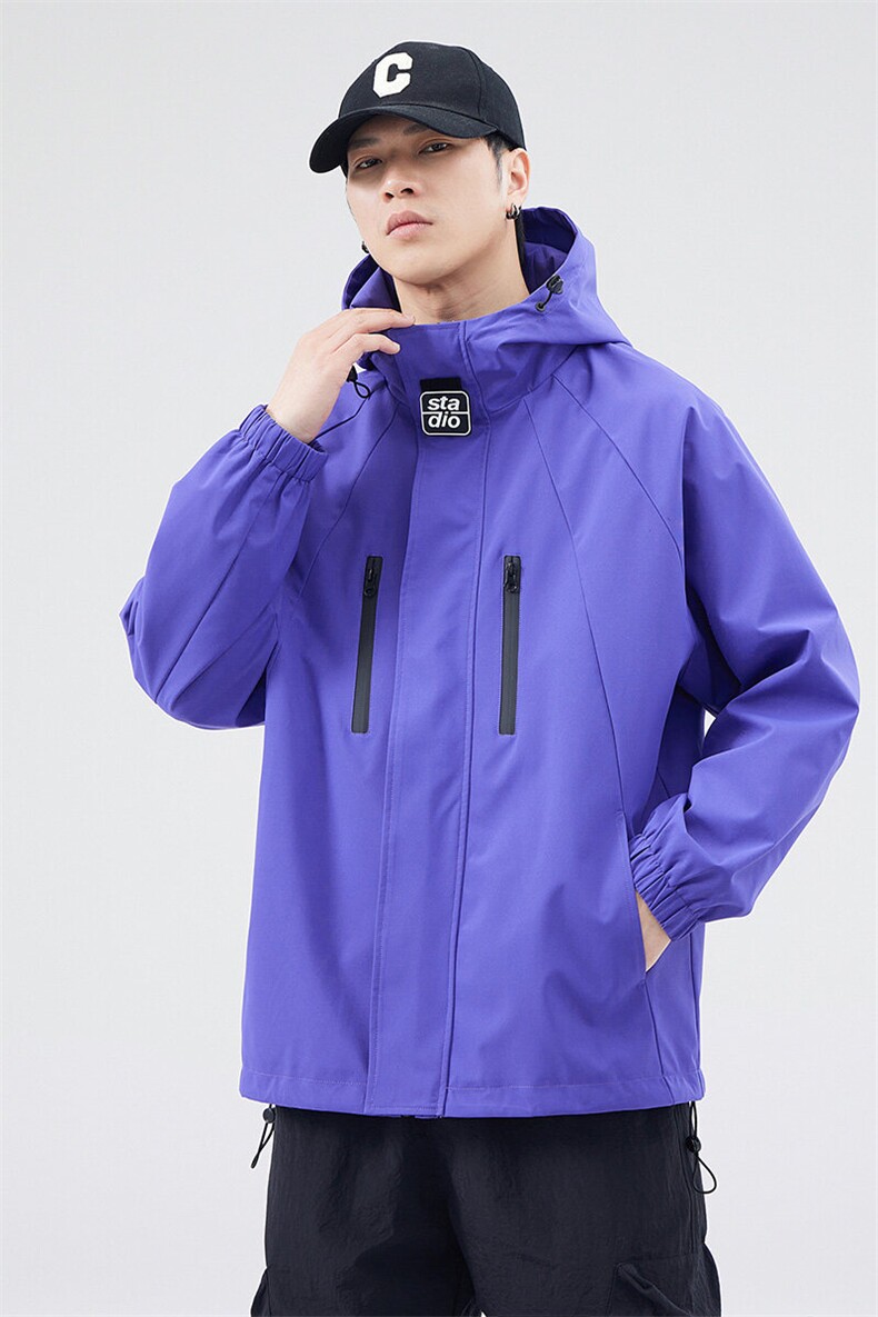 秋季现货户外夹克男连帽冲锋衣外套DSA157B-JK7812-P68,男装夹克,电商A157B