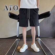 大口袋工装短裤男士夏季薄款宽松直筒五分裤百搭高级感中裤子透气，男装休闲裤，星座506A