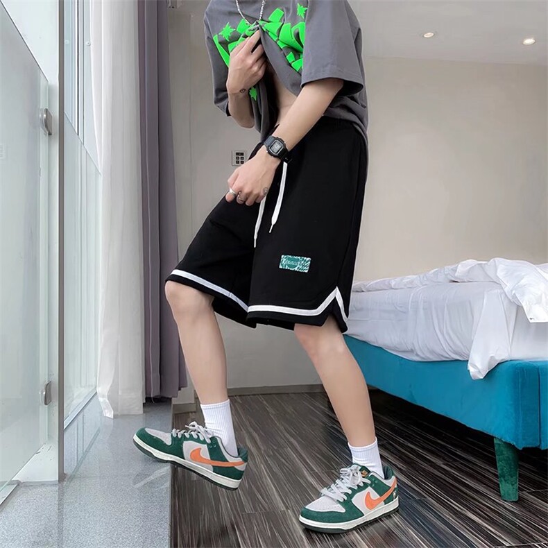 运动休闲短裤男女夏季新款设计感宽松百搭潮流五分裤子DK125-p25,男装休闲裤,星座1008