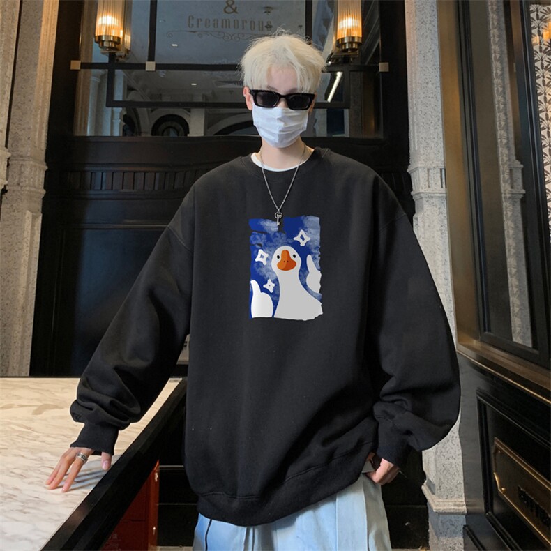 ！圆领卫衣男装港风长袖T恤男外套男WY252-特P23,男装T恤,电商B367