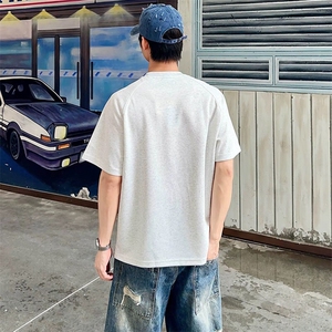 解构设计万针全刺绣工艺280克重磅高品质美式高街短袖T恤特33图片