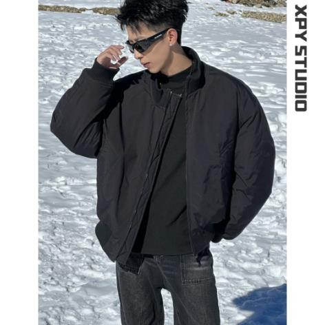 网图加厚夹棉夹克双开拉链防水潮牌棉衣外套M2527-P78,男装夹克,星座1213