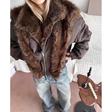 有货羊羔绒毛棉袄男士冬季2025新款棉衣冬装棉服外套MF407-特P99，男装棉衣，星座412-3