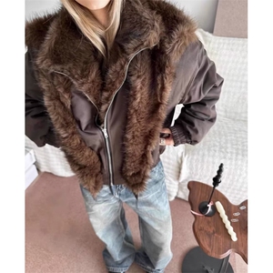 有货 羊羔绒毛棉袄男士冬季2025新款棉衣冬装棉服外套MF407-特P99图片