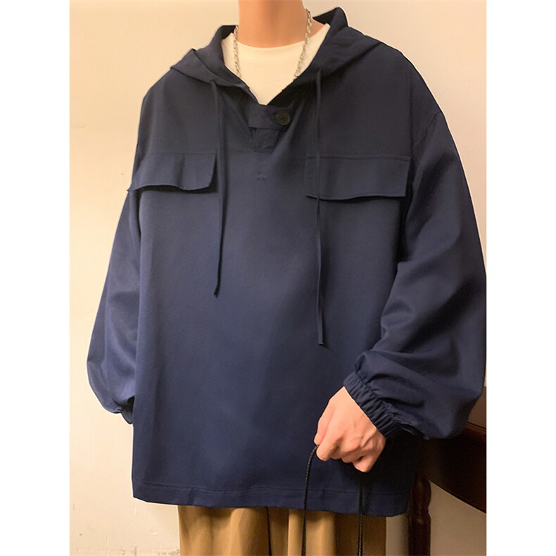 现货DSA059-7839-P45控68秋季连帽休闲宽松高品质百搭卫衣上衣,男装卫衣,电商A059