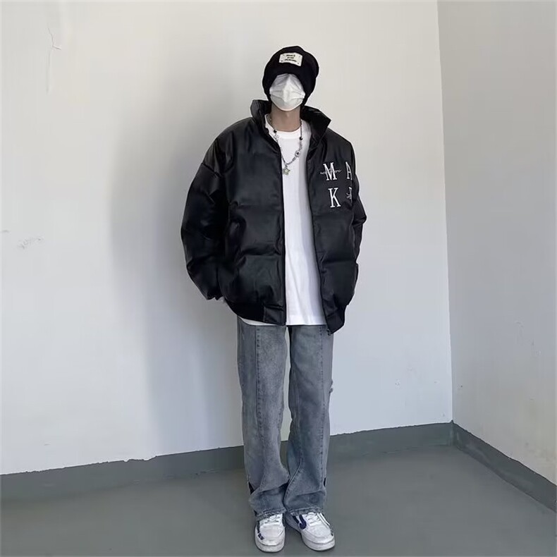 美式潮新款棒球服高街刺绣棉服男女秋冬季棉衣情侣棉袄加厚外,男装棉衣,星座1210-1