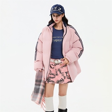 ！冬季条纹五防立领加绒加厚棉衣情侣撞色棉服外套MY7777-P68，男装棉衣，星座610B-1