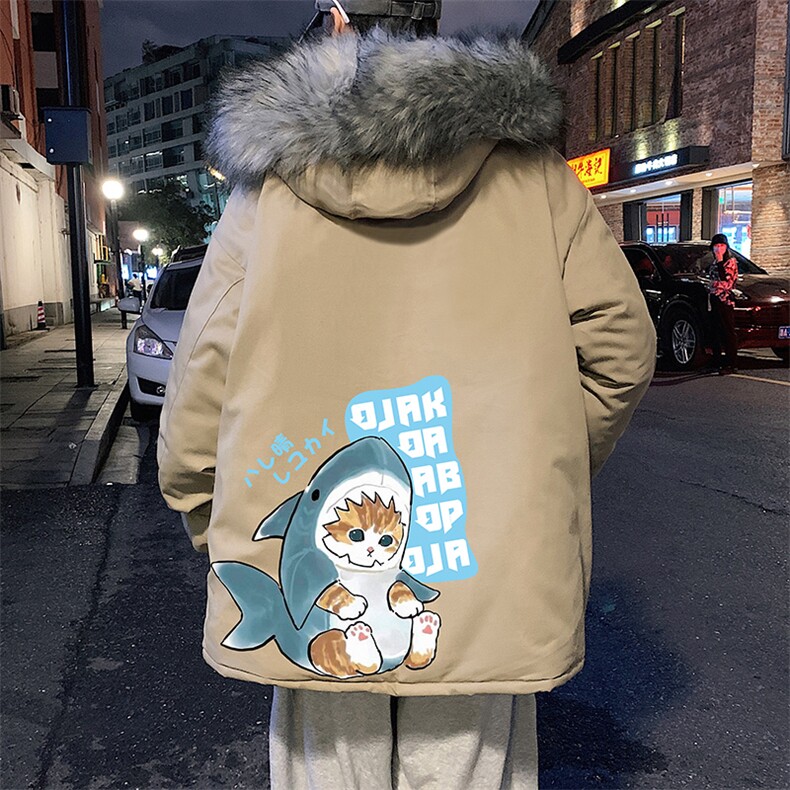 MM48217-P130冬季大毛领棉衣男士大码加厚棉袄男棉服,男装棉衣,电商A040