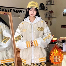 现货DJM400-批75夹棉加厚毛呢刺绣棉服外套夹克，男装夹克，星座603-2