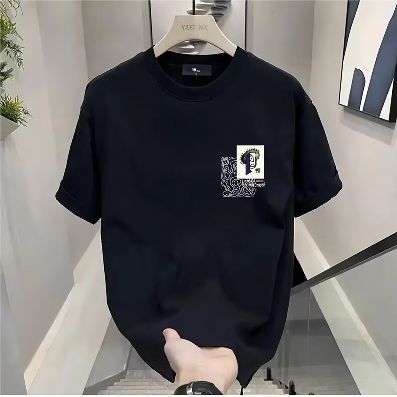 时尚短袖t恤男夏季新款潮流半袖纯棉上衣修身体恤衫GA2432P26,男装T恤,星座1013-5