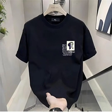 时尚短袖t恤男夏季新款潮流半袖纯棉上衣修身体恤衫GA2432P26，男装T恤，星座1013-5