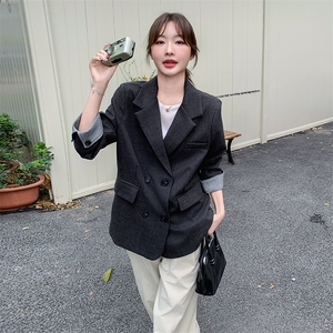 2026春装有货 韩版通勤气质翻袖西装2C090-1839-P140-K198图片