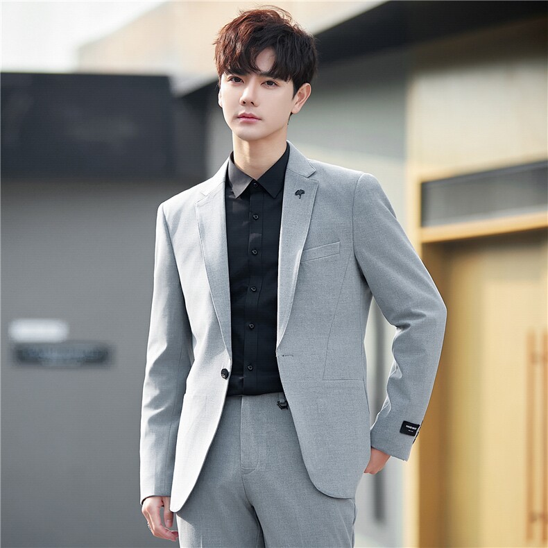 26年春秋季新款正装男西服青年韩版简约时尚休闲单西外套313-P150，男装西服，电商A355（原A415）