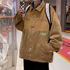 春季美式复古vibe做旧牛仔外套痞帅工装夹克外套-NC103，男装工装外套，星座1002-2