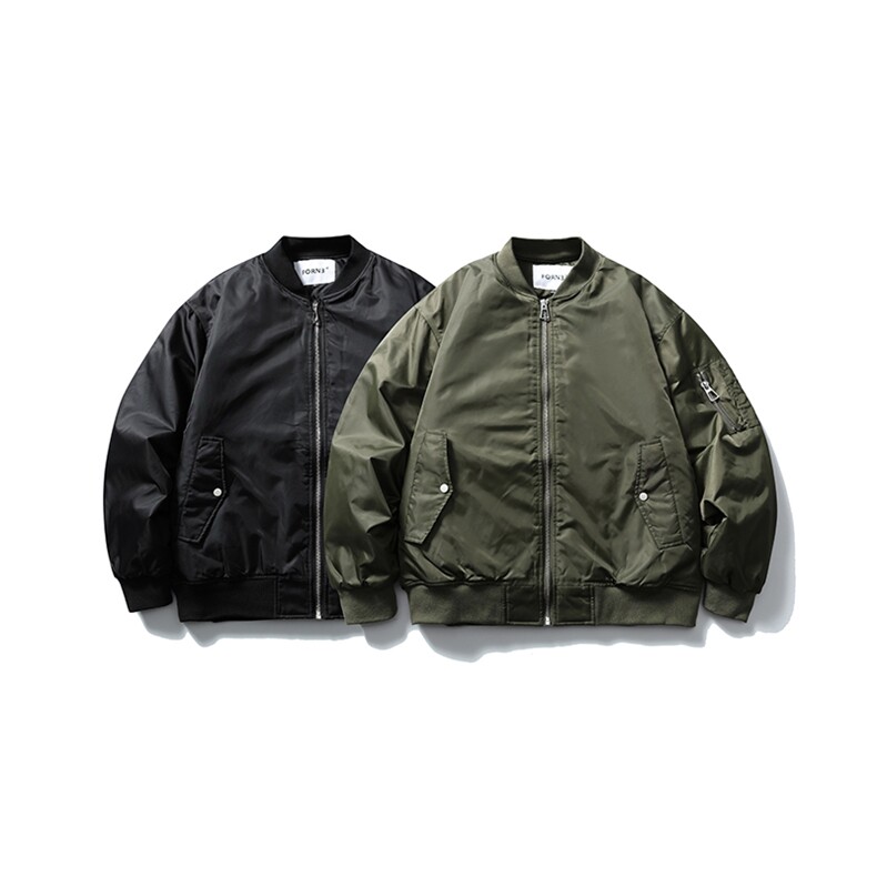 南夏乔装2025冬季新款日系纯色立领棒球服夹克潮流情侣工装外套男,男装夹克,电商S006（B521）