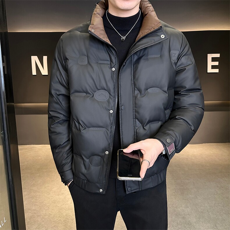 新款男士羽绒服夹克加厚防寒309B-3-81059-P180图片