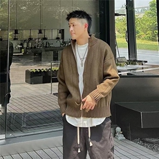 现货美式宽松立领针织长袖毛衣M5003/P58，男装针织衫/毛衣，星座205-3