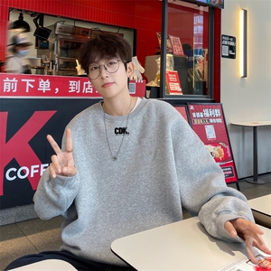 ！圆领卫衣男装港风长袖T恤男外套男 WY172-P28图片