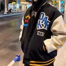 【现货】DM311-P65重磅潮牌徽章刺绣设计棒球服春季新款高街外套，男装夹克，星座603-2