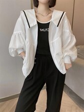 新款可盐可甜海军娃娃领防晒外套，其它，L·H·X