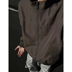 26春装新款美拉德立领飞行夹克boxy廓形休闲百搭外套上衣JK6500，男装夹克，电商A486